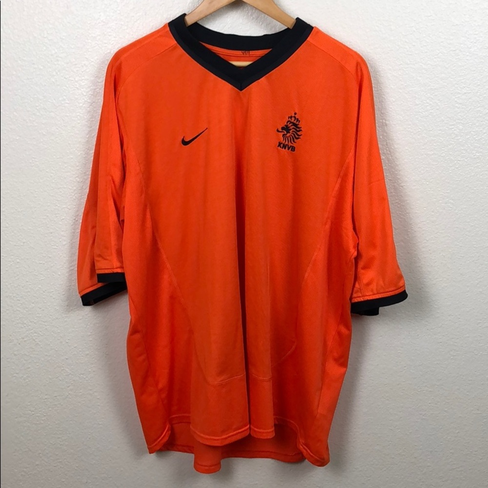Nike KNVB Soccer Jersey Mens XXL Orange